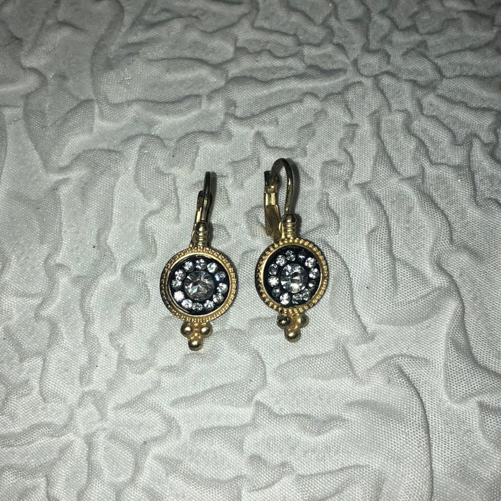 Vintage Earrings - Gold and Black